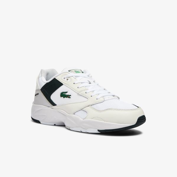 Lacoste Storm 96 Lo Mesh Colour-Pop Sneakers Pánské - Tenisky Bílé | CZ-ZMzLef